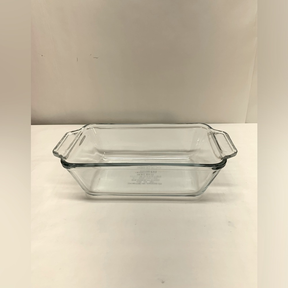 Anchor Hocking Clear 1.5 QT Heavy Glass Bread Loaf Baking Dish 5 x 9